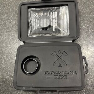 Sleek Black Ring by Badass Band